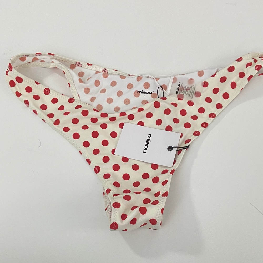 Miaou Red Polka Dot Bikini Bottom